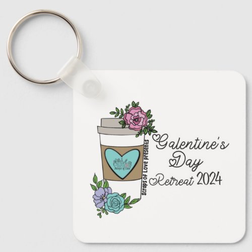 Scraps of Love Galentines Day Retreat Key Chain