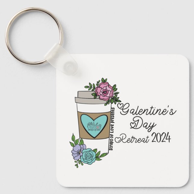 Scraps of Love Galentine's Day Retreat Key Chain (Front)