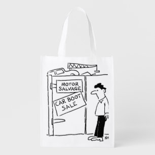 Scrapyard Car Boot Sale Scrap metal dealer gift Grocery Bag