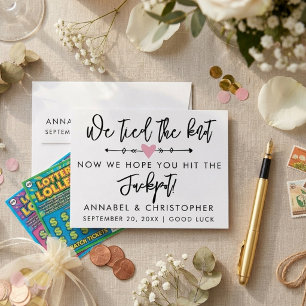 Scratch card Lottery Ticket modern Wedding favor Envelope