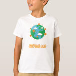 Scratch Day Globe Shirt (kids) at Zazzle