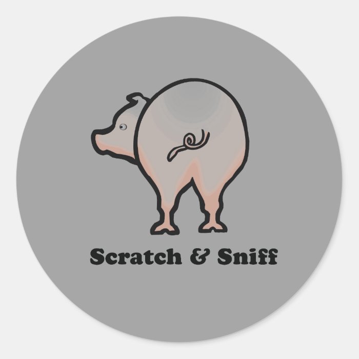 Scratch n Sniff baby t shirt Stickers