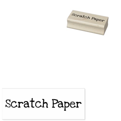 Scratch Paper Label Rubber Stamper Rubber Stamp