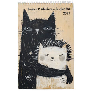 Scratch & Whiskers – Graphic Cat Calendar 2027