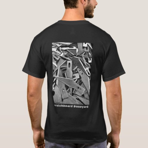Scratchboard Boneyard T_Shirt