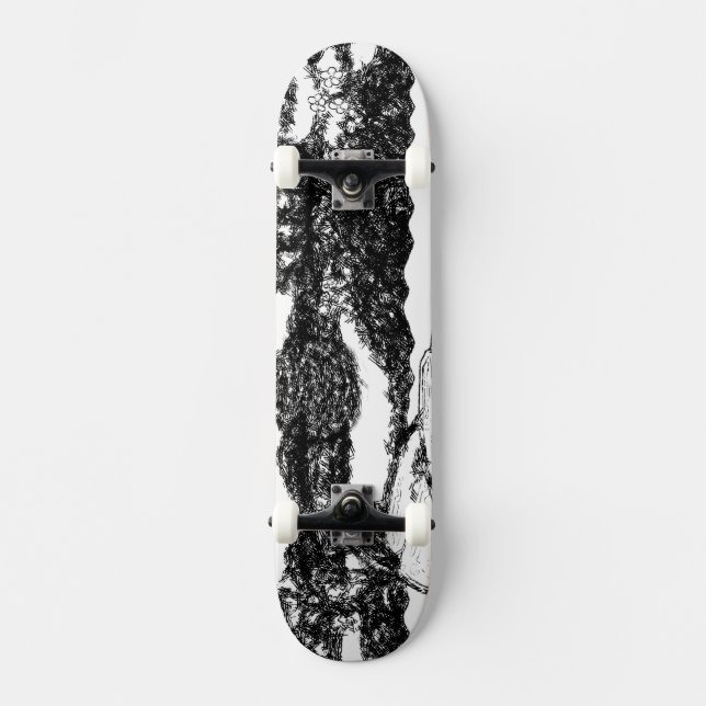 Scratchboard Skateboard (Front)