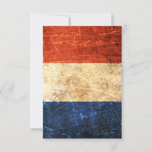 Scratched and Worn Vintage French Flag (Front)
