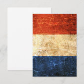 Scratched and Worn Vintage French Flag (Front/Back)