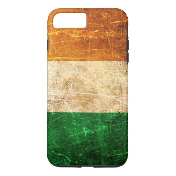 Scratched And Worn Vintage Irish Flag Iphone 8 Plus/7 Plus Case by JeffBartels at Zazzle
