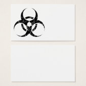 Scratched Black Biohazard Symbol (Front & Back)
