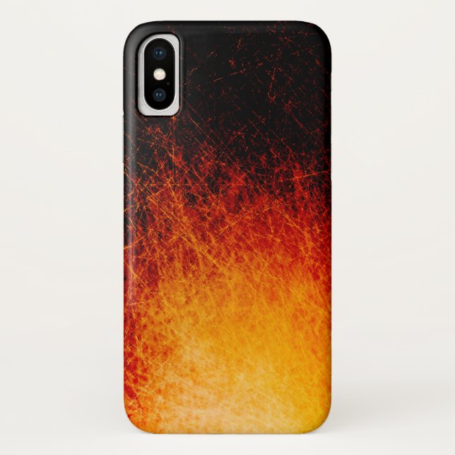 Scratched bonfire flames Case-Mate iPhone case (Back)