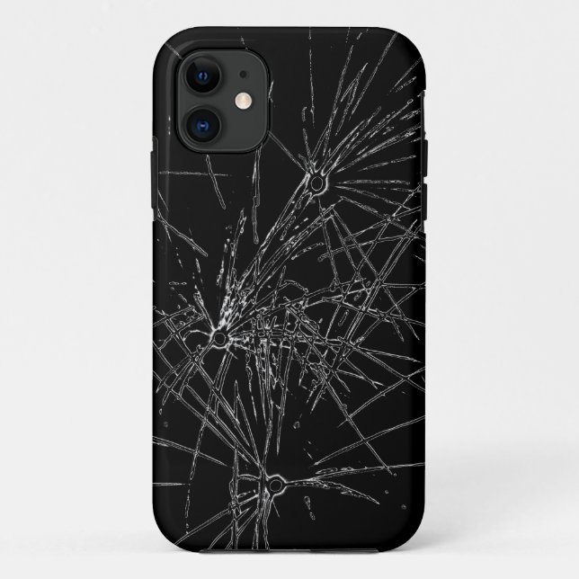 Scratched Broken Damaged Cracked Screen Case-Mate iPhone Case (Back)