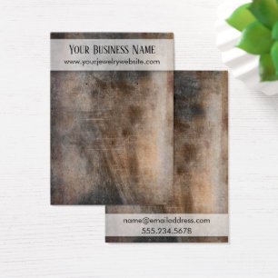 Scratched Brown Grunge Earring Holder Display Card