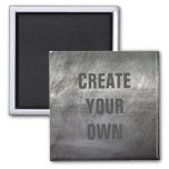 Scratched Brushed Metal Texture Magnet at Zazzle