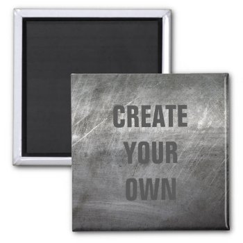 Scratched Brushed Metal Texture Magnet by JacoChartres at Zazzle