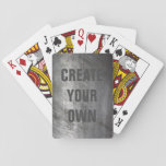 Scratched Brushed Metal Texture Playing Cards at Zazzle