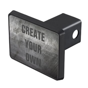 Scratched Brushed Metal Texture Tow Hitch Cover by JacoChartres at Zazzle