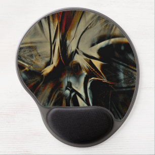 Scratched dark satin texture rumpled virtual cloth gel mouse pad