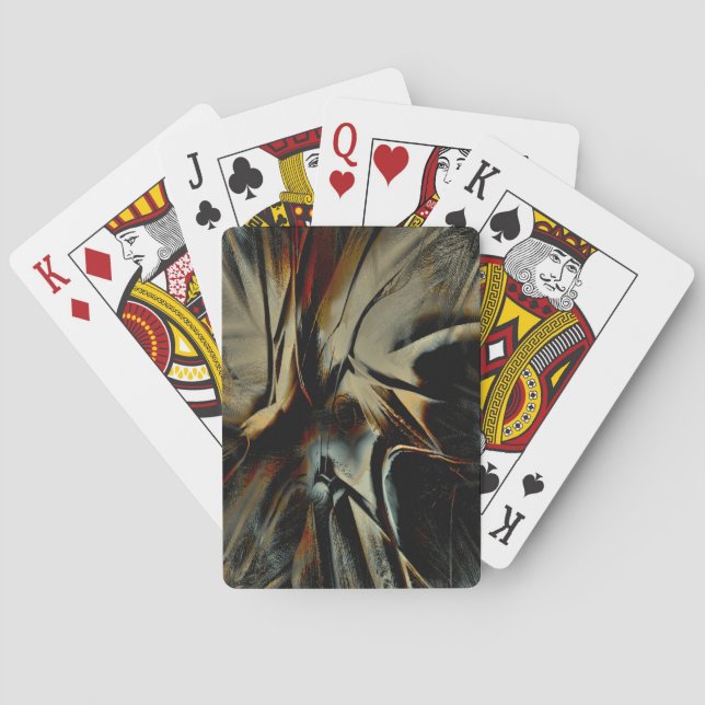 Scratched dark satin texture rumpled virtual cloth poker cards (Back)