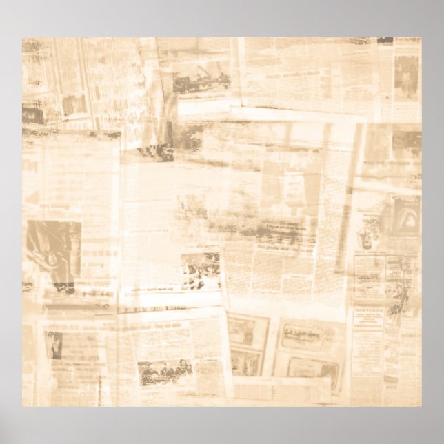 Scratched paper: old newspaper background. poster (Front)