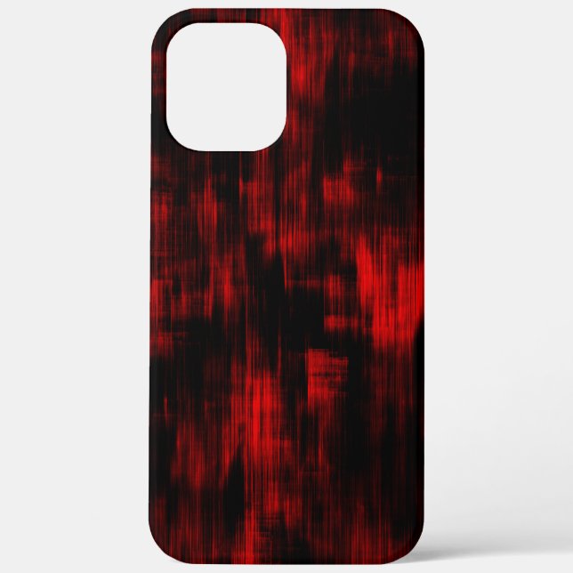 Scratched spots in bright red and black            Case-Mate iPhone case (Back)