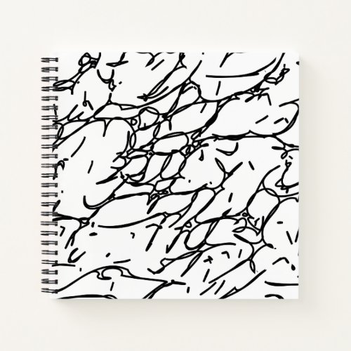 Scratches in Black and White _ 1 Notebook