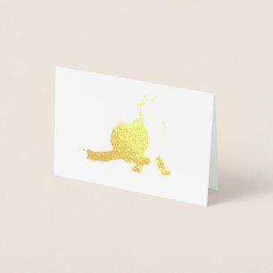 Scratching fox foil card