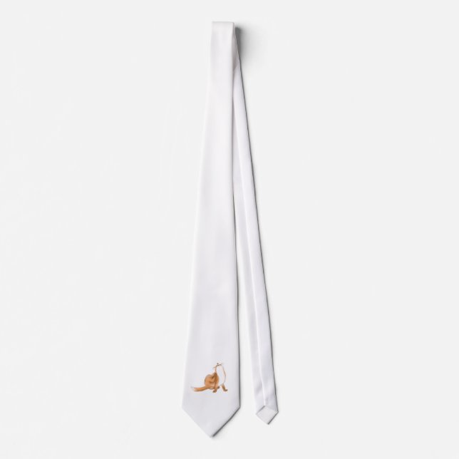 Scratching fox neck tie (Front)