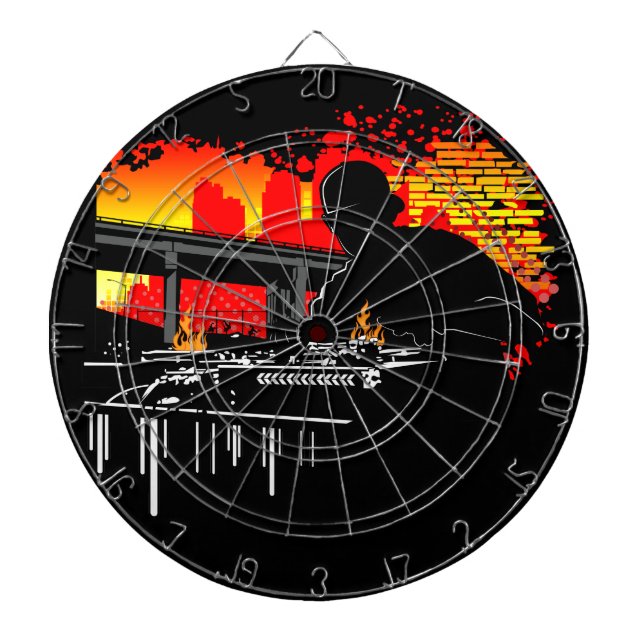Scratching Hits  Dart Board (Front)