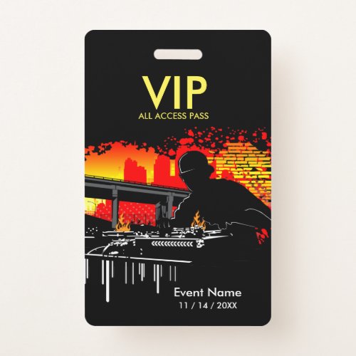 Scratching Hits VIP All Access Badge