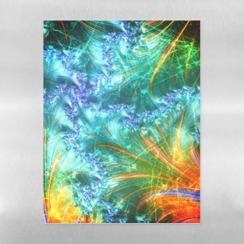 Scratchy Fractal Magnetic Dry Erase Sheet by MehrFarbeImLeben at Zazzle