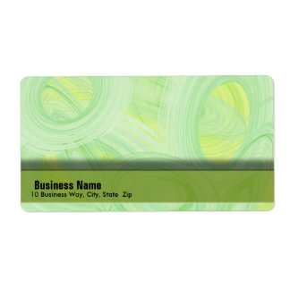 Scratchy Green Spirals Label