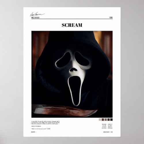 Scream 1996 Alternative Minimalist  Poster
