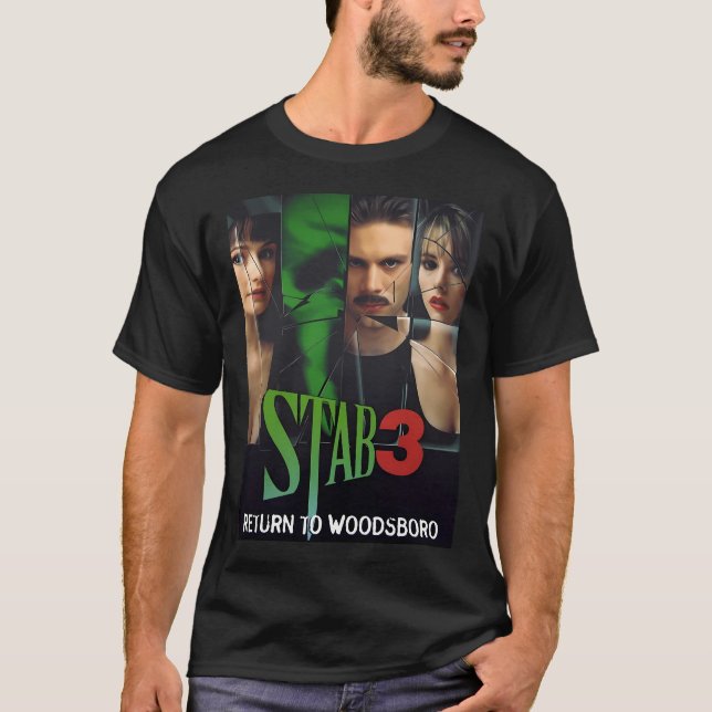 Scream 3 Scream 3 Horror Movie Film T-Shirt (Front)