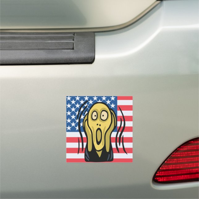 Scream American Car Magnet (In Situ)