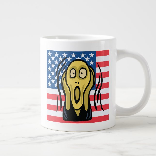 Scream American Giant Coffee Mug (Right)