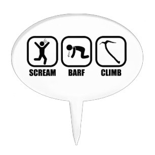 Scream Barf Climb Cake Topper