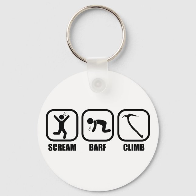 Scream Barf Climb Keychain (Front)