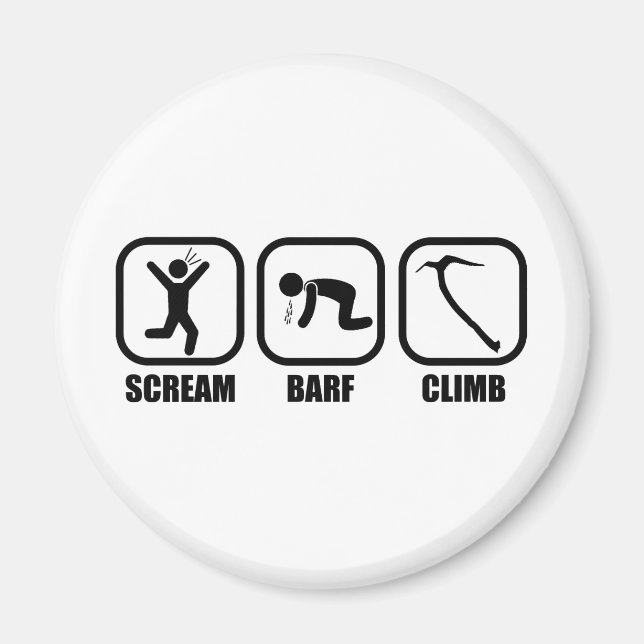 Scream Barf Climb Magnet (Front)