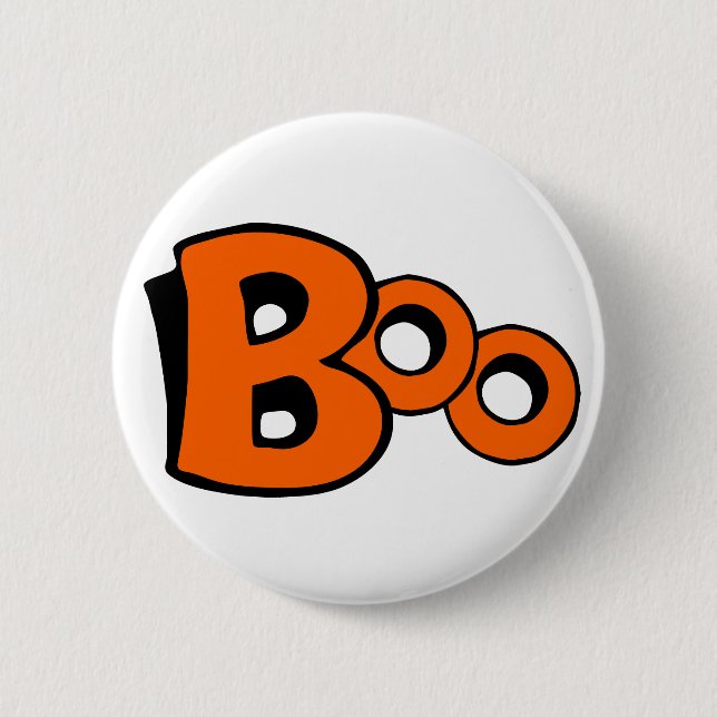 Scream Boo Pinback Button (Front)
