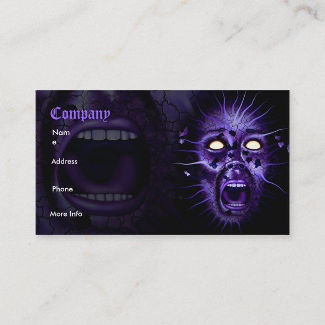Scream Business Card (Front)