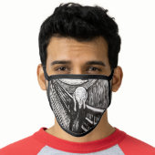 Scream by Edward Munch All-Over Print Face Mask (Worn Him)