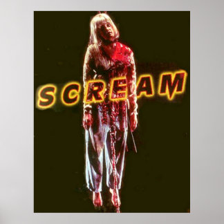 Scream casey becker horror movie hanging poster