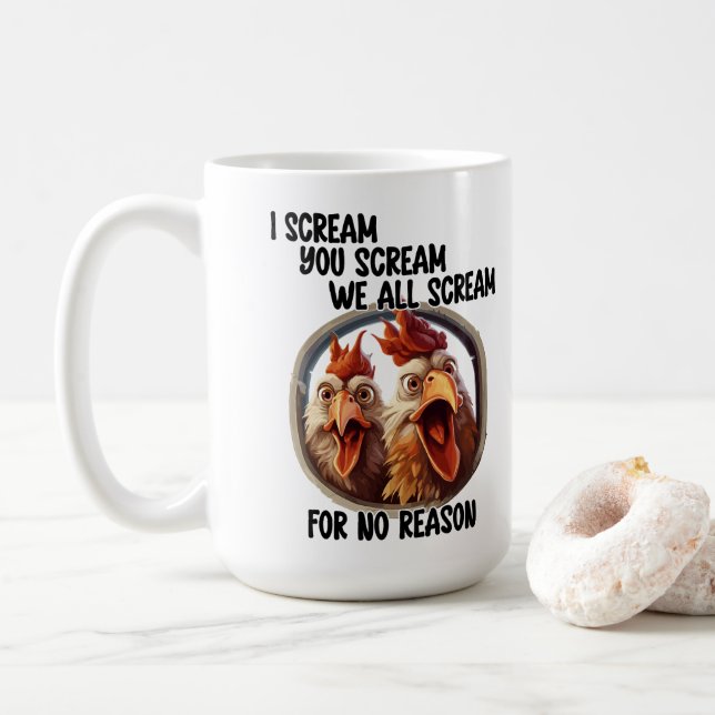 Scream Coffee Mug (With Donut)