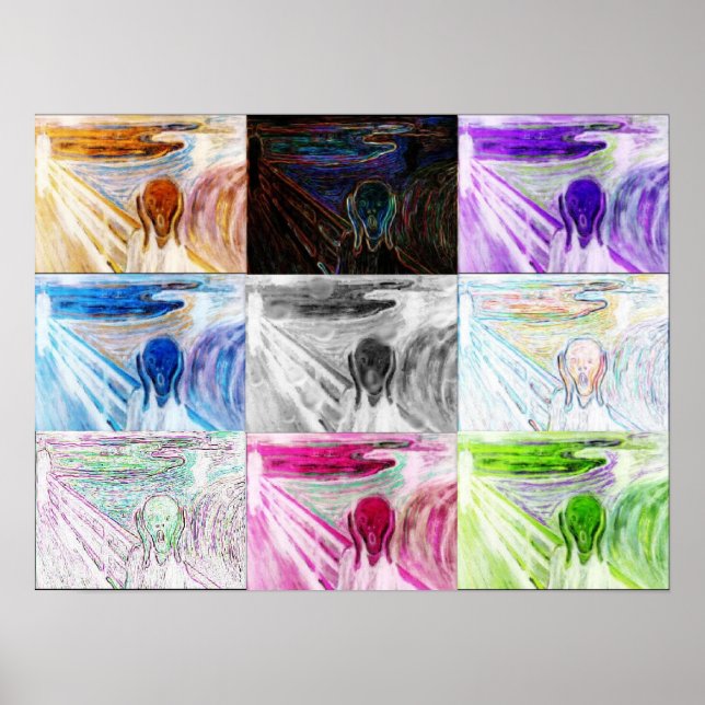 'Scream Collage' Poster (Front)