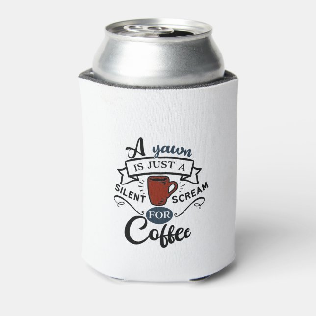 Scream for Coffee Can Cooler (Can Back)