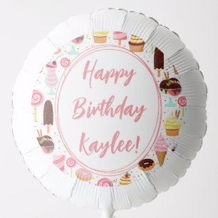 Scream for Ice Cream Girls Sweet Cute Birthday Balloon