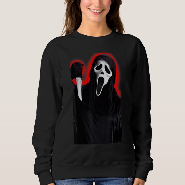Scream Ghostface Horror Graphic Sweatshirt (Front)