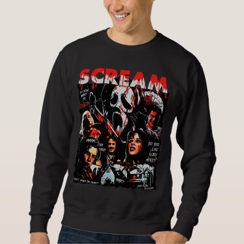 Scream Halloween Sweatshirt gifts Horror Movie
