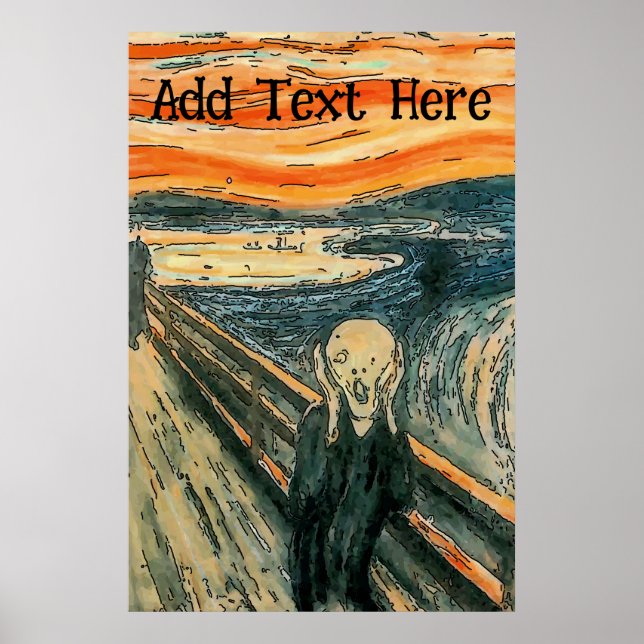 Scream, I Forgot My Cell Phone, add text Poster (Front)